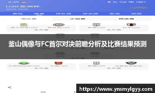 釜山偶像与FC首尔对决前瞻分析及比赛结果预测